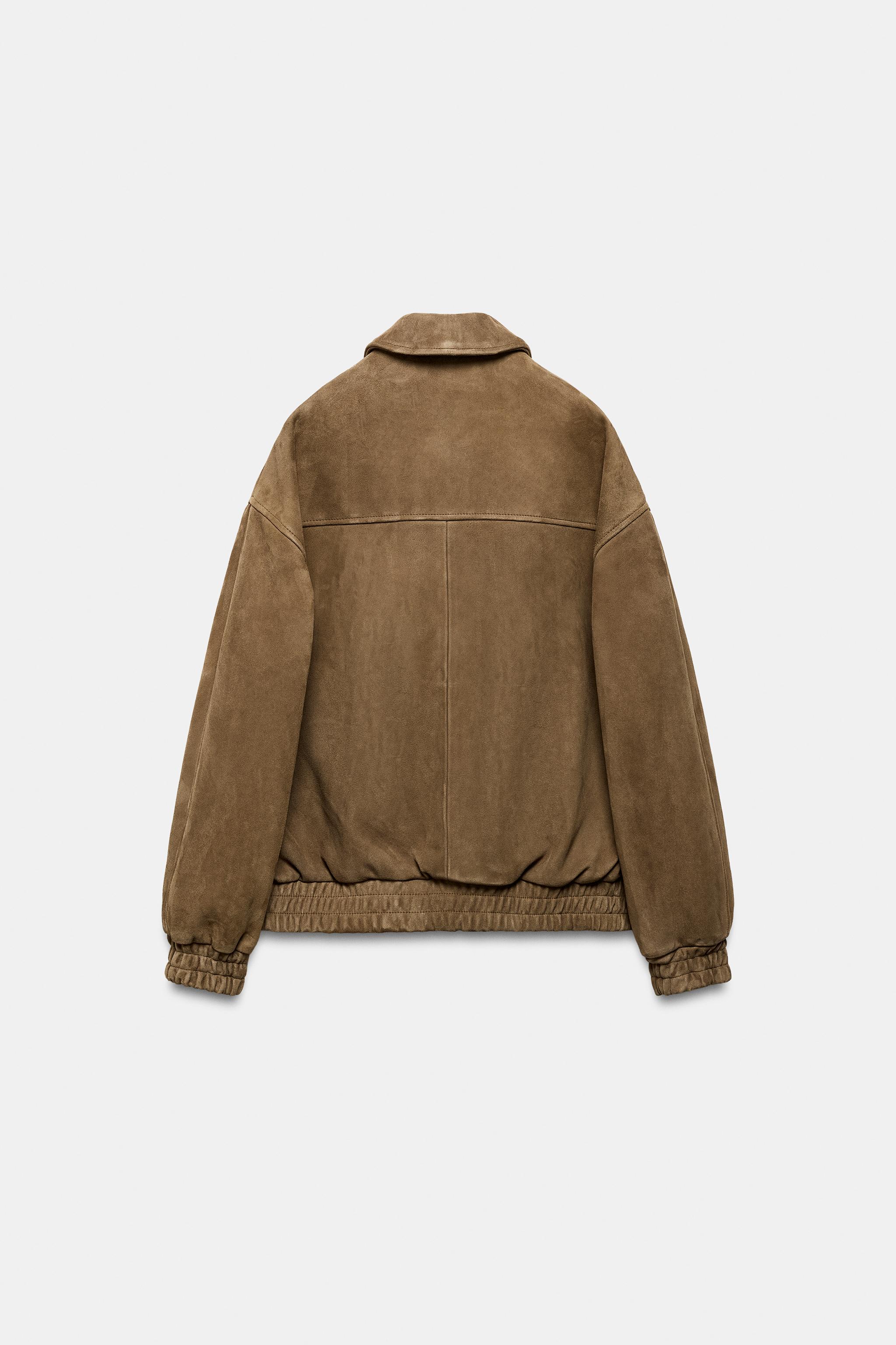 OVERSIZED SUEDE JACKET ZW COLLECTION LIMITED EDITION
